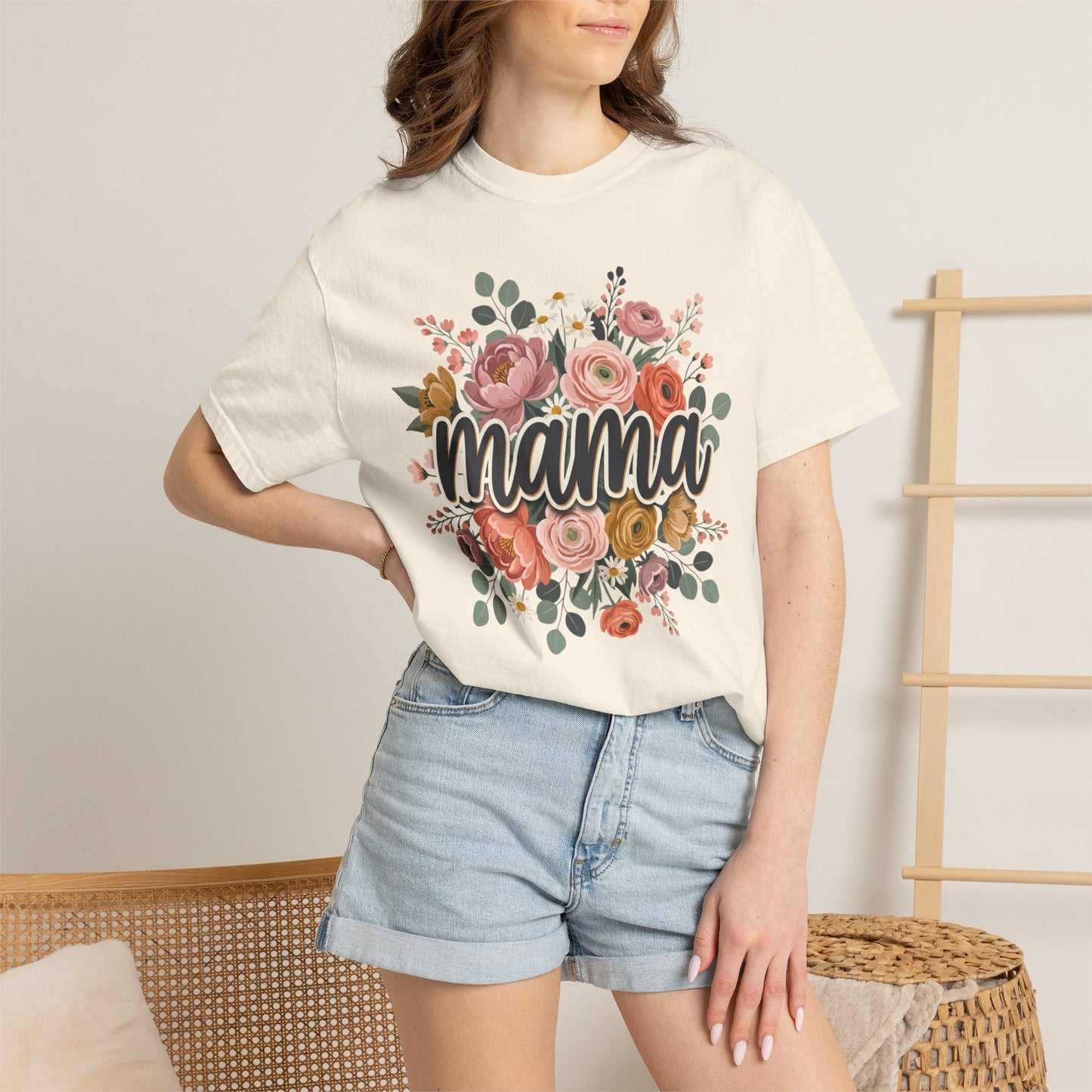 Mama Floral T‑Shirt — Mother's Day Flower Graphic Tee