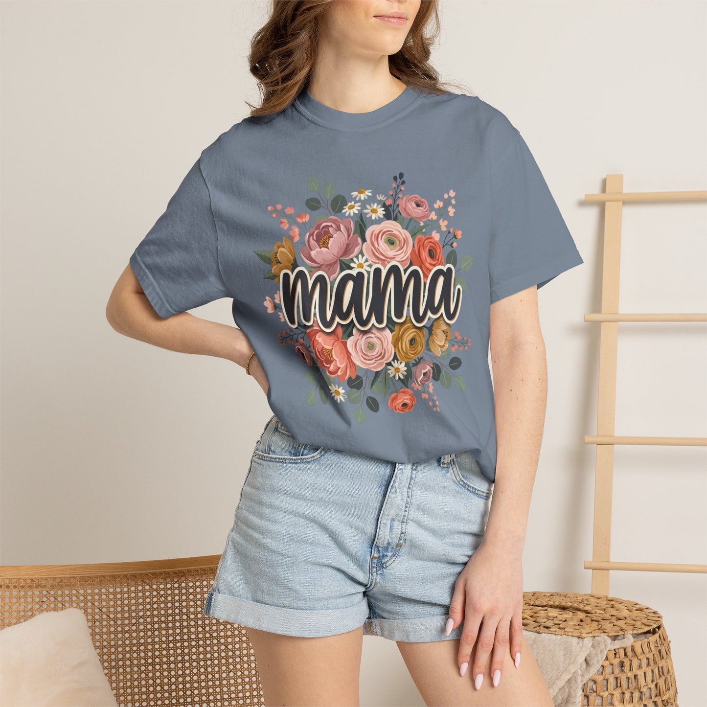 Mama Floral T‑Shirt — Mother's Day Flower Graphic Tee