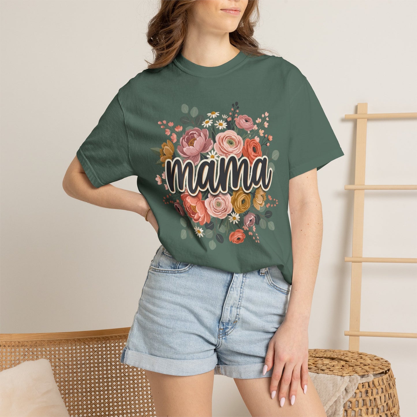 Mama Floral T‑Shirt — Mother's Day Flower Graphic Tee