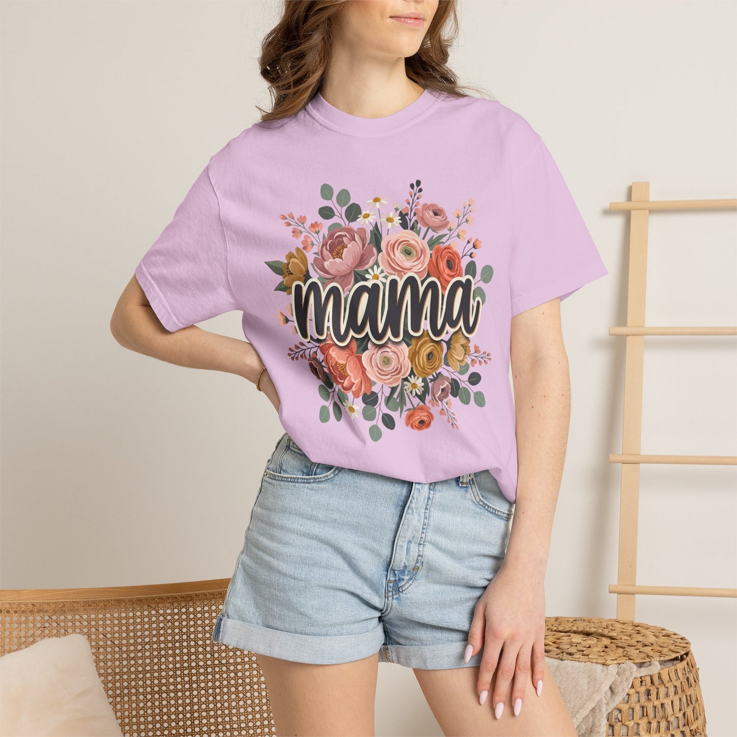 Mama Floral T‑Shirt — Mother's Day Flower Graphic Tee