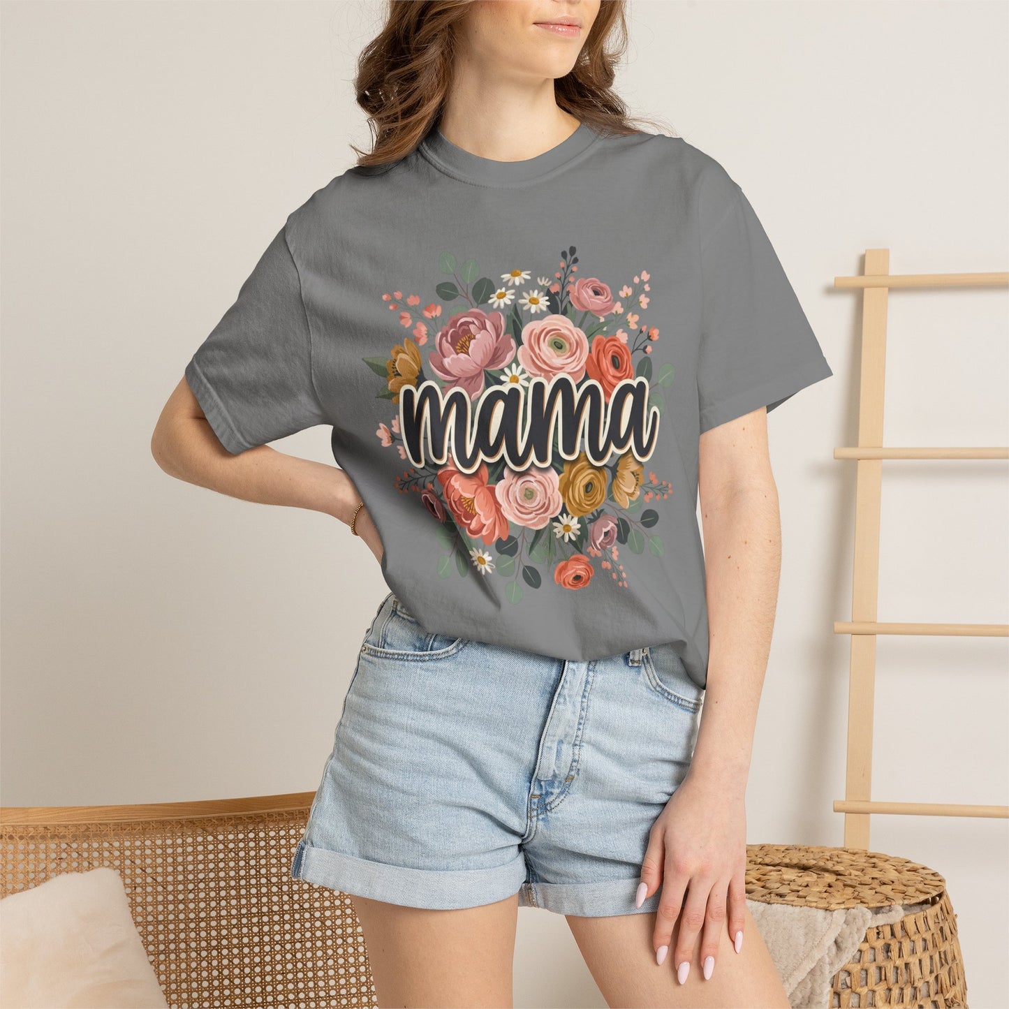 Mama Floral T‑Shirt — Mother's Day Flower Graphic Tee