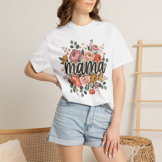 Mama Floral T‑Shirt — Mother's Day Flower Graphic Tee