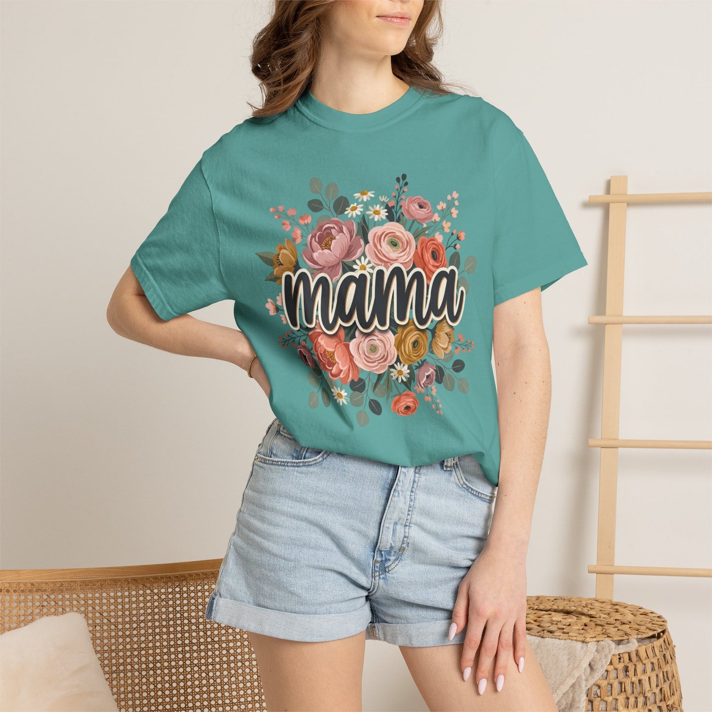 Mama Floral T‑Shirt — Mother's Day Flower Graphic Tee