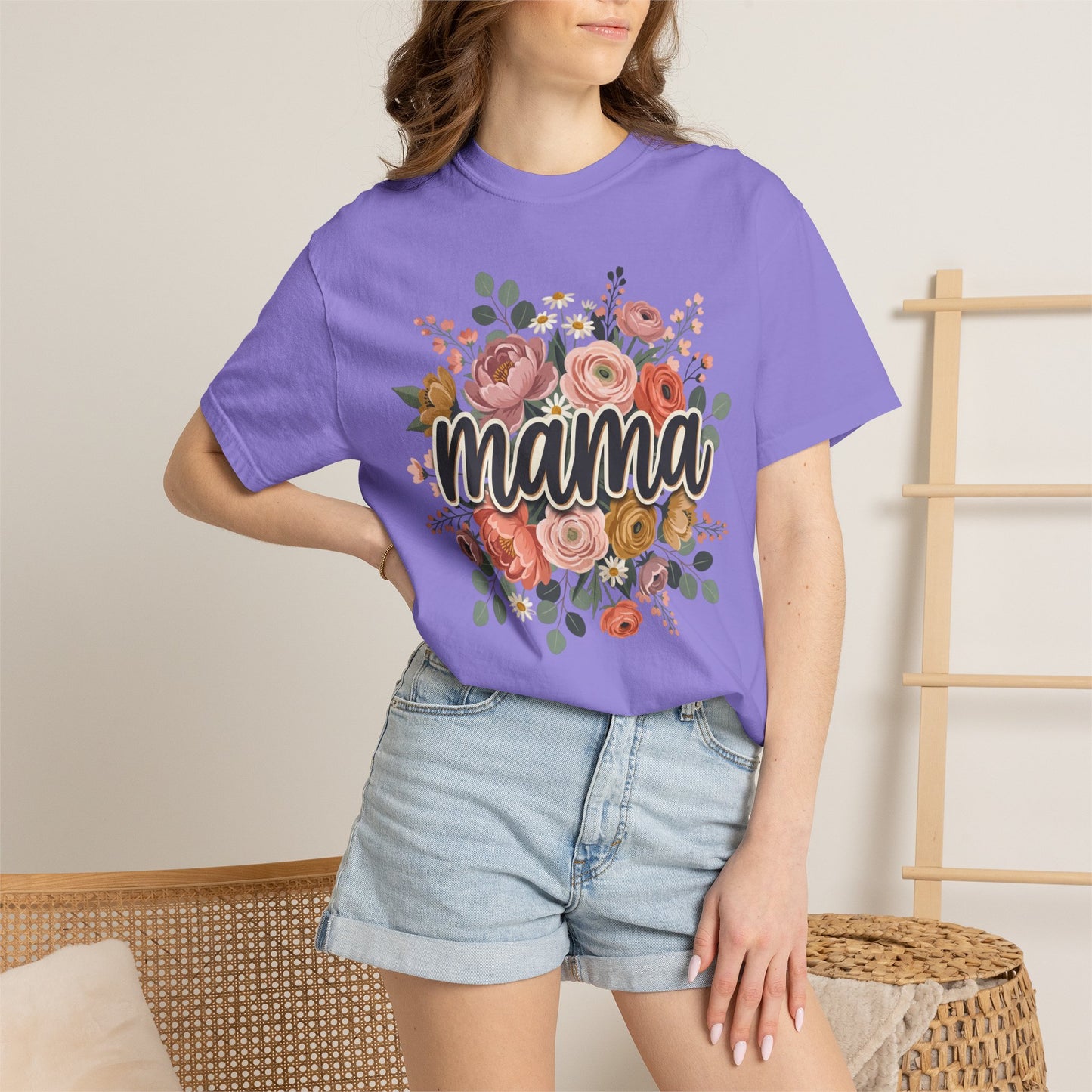 Mama Floral T‑Shirt — Mother's Day Flower Graphic Tee