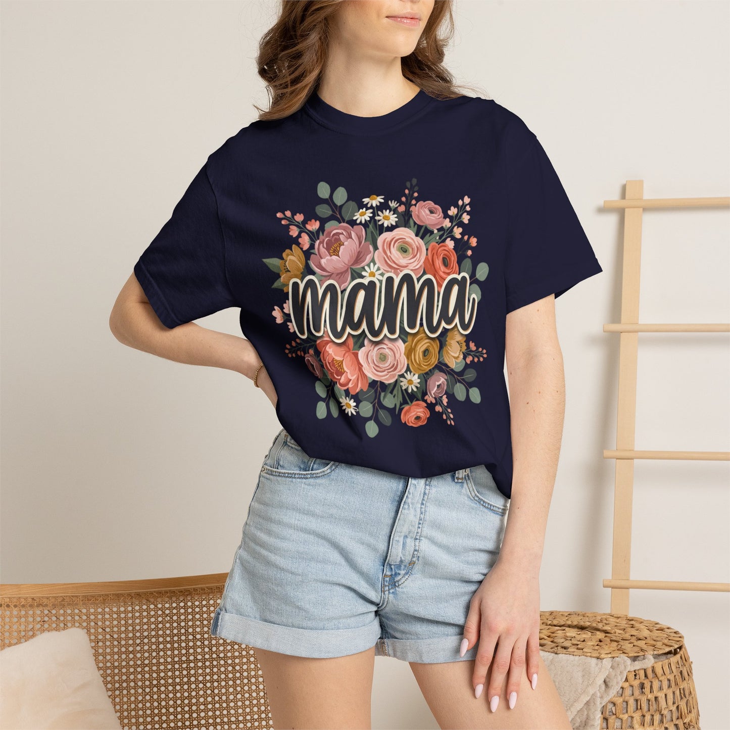 Mama Floral T‑Shirt — Mother's Day Flower Graphic Tee