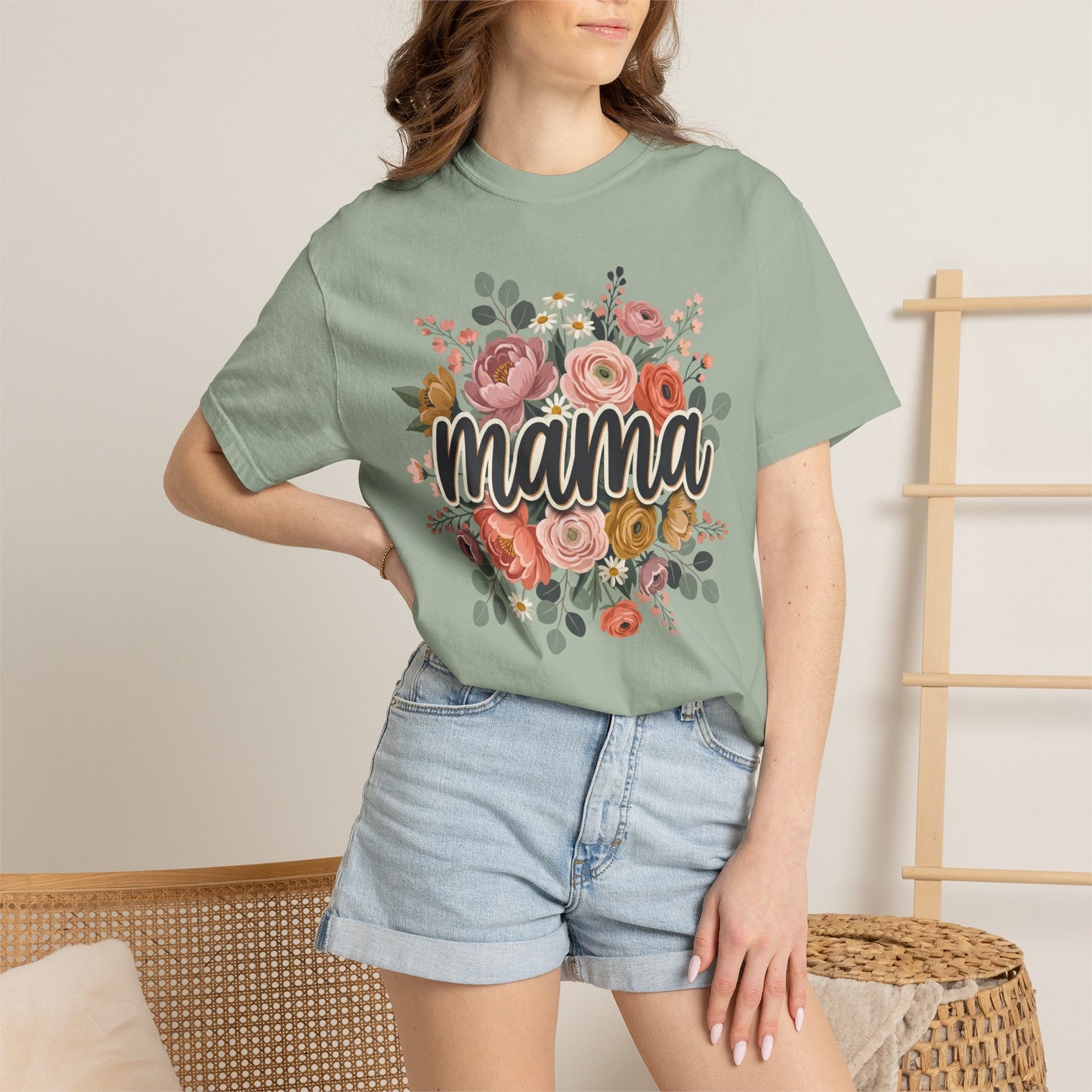 Mama Floral T‑Shirt — Mother's Day Flower Graphic Tee