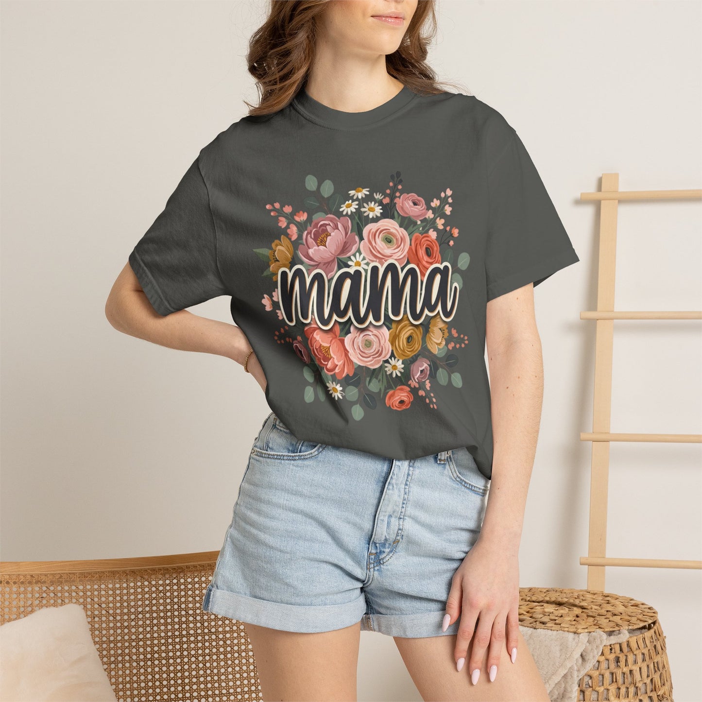 Mama Floral T‑Shirt — Mother's Day Flower Graphic Tee