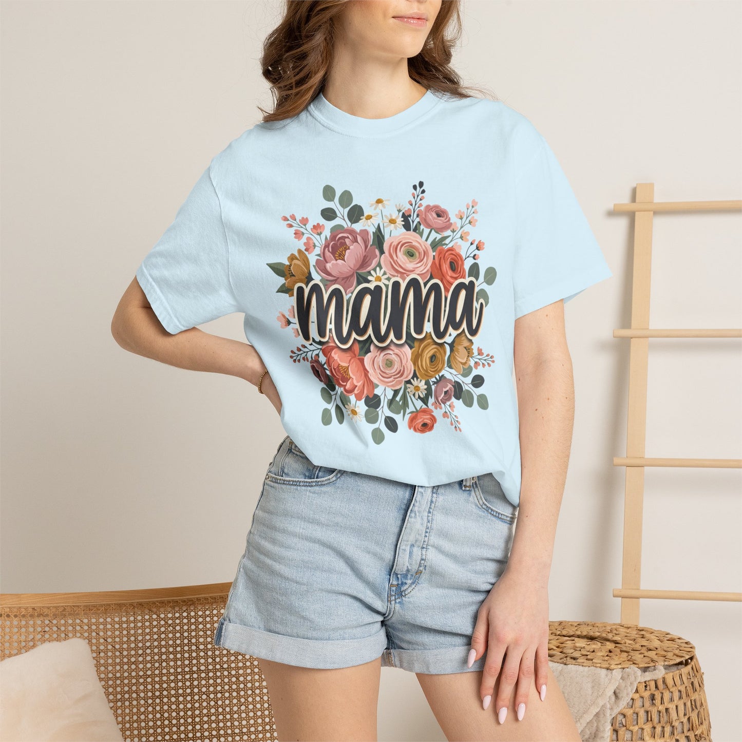 Mama Floral T‑Shirt — Mother's Day Flower Graphic Tee