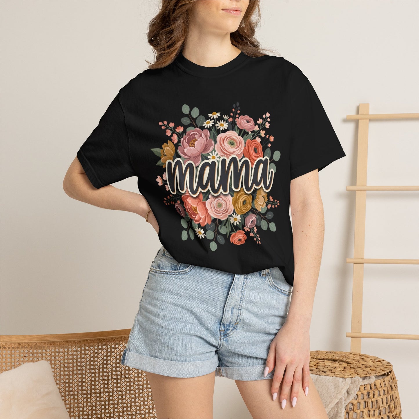 Mama Floral T‑Shirt — Mother's Day Flower Graphic Tee